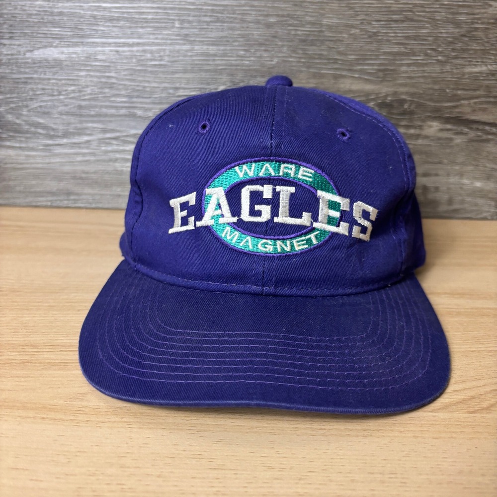 Vintage Ware Magnet Eagles Hat Cap Snap Back Purple Adjustable